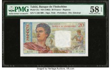 Tahiti Banque de l'Indochine 20 Francs ND (1963) Pick 21c PMG Choice About Unc 58 EPQ. 

HID09801242017

© 2020 Heritage Auctions | All Rights Reserve...