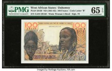 West African States Banque Centrale des Etats de L'Afrique de L'Ouest - Benin 100 Francs ND (1961-65) Pick 201Bf PMG Gem Uncirculated 65 EPQ. 

HID098...