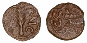 Judea
Porcius Festus
Prutah. AE. (59-62 d.C.). Acuñaciones de los Procuradores Romanos. 1.48g. Hendin 653. MBC-.