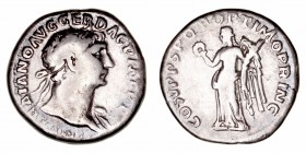 Trajano
Denario. AR. Roma. (98-117). R/COS. V P.P. S.P.Q.R. OPTIMO PRINC. 2.88g. RIC.131. MBC-.