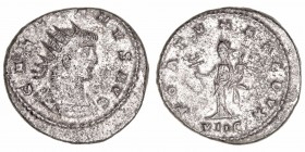 Galieno
Antoniniano. VE. Antioquía. (253-268). R/FORTVNA REDVX, en exergo VIIC. 3.67g. RIC.613. Rara. MBC.