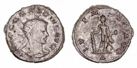Claudio II
Antoniniano. VE. (268-270). R/IVENTVS AVG., en exergo letra delta. 4.03g. RIC.212. MBC.