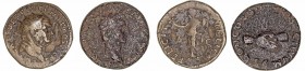Lotes de Conjunto
AE. Lote de 2 monedas. Vespasiano (dupondio) y Nerva (as). BC a RC.