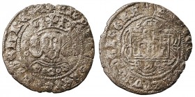 Corona Castellano Leonesa
Enrique IV
Cuartillo. VE. Sevilla. Con S bajo el castillo y roeles a los lados del busto. 2.85g. AB.755,5. MBC-.