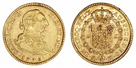 Carlos III
2 Escudos. AV. Madrid PJ. 1776. 6.69g. Cal.1552 (2019). (MBC+).