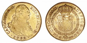 Carlos IV
4 Escudos. AV. Madrid MF. 1792. 13.60g. Cal.1475 (2019). Rayitas bajo la S del valor en reverso, por lo demás conserva restos de brillo ori...