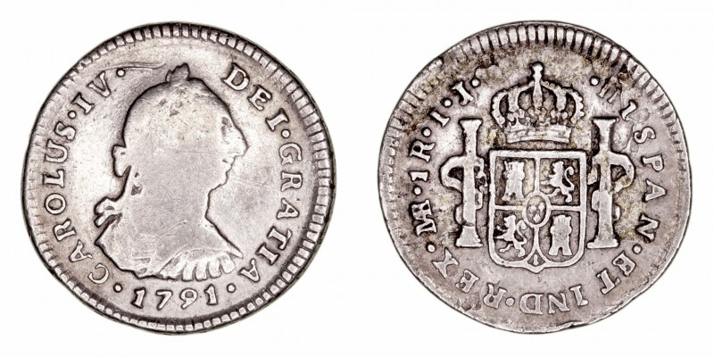 Carlos IV
Real. AR. Lima IJ. 1791. Busto de Carlos III. 3.19g. Cal.387 (2019). ...