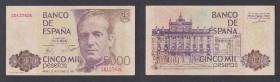 Juan Carlos I, Banco de España
5000 Pesetas. 23 octubre 1979. Serie 2D. Falsos de época. ED.-. Escaso. MBC.