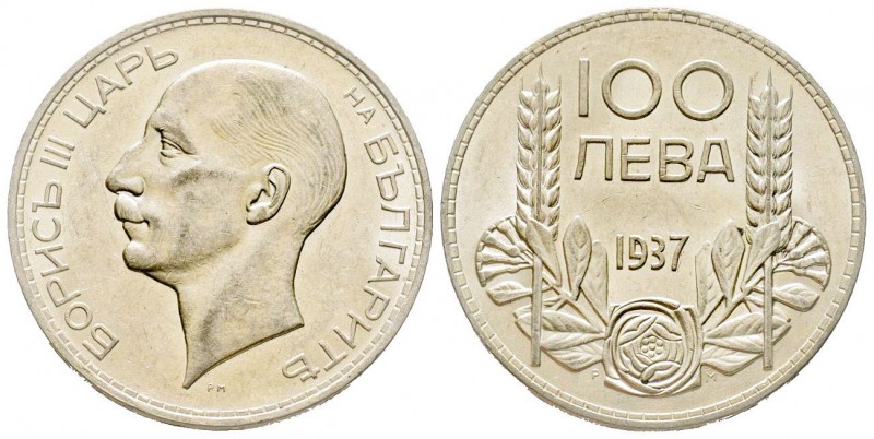 Bulgaria
Boris III 1918-1943
100 Leva , 1937, AG 20.09 g.
Ref : KM#45 
Conservat...
