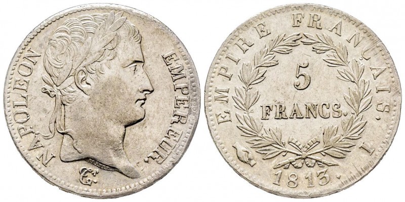 France
Premier Empire 1804-1814
5 Francs, Limoges, 1813 I, AG 25 g.
Ref : G.584
...