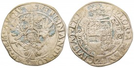 Germany
Emden
Ferdinand III 1637-57
28 Stüber (Gulden) , AG 20.03 g.
Ref : KM#16
Conservation : TB-TTB