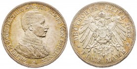 Germany 
Prussia
Wilhelm II 1888-1918
5 Mark, 1913 A, AG 27.80 g.
Ref : KM#536
Conservation : presque FDC