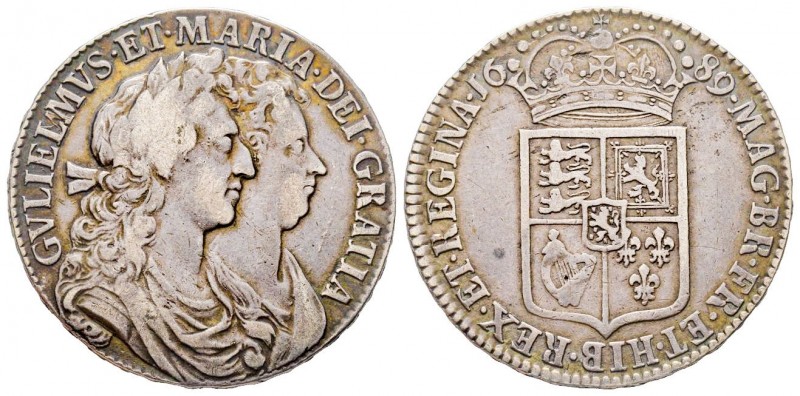 Great Britain
William III & Mary 1688-1694 
Halfcrown , Tower (London) mint, AG ...