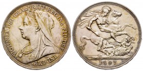Great Britain
Victoria 1837-1901
Crown, 1897, AG 28.28 g.
Ref : Seaby 3937, KM#783
Conservation : Superbe