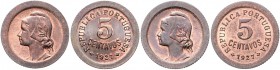 Lot
Portugal. 2 Stück 5 Centavos 1927. a. ca 2,90g
KM 572
stgl