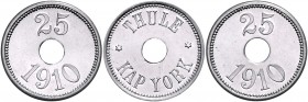 Lot
Thule Kap York. 3 Stück, 25 Öre 1910. stgl
