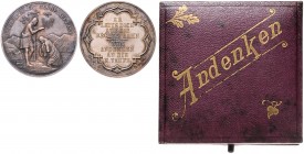 Franz Joseph I. 1848 - 1916
TAUFE UND FIRMUNG. Ag - Taufmedaille, o. Jahr (ca. 1850). Johannes und Christus bei Taufe im Jordan/Schrift um Vielpass, D...
