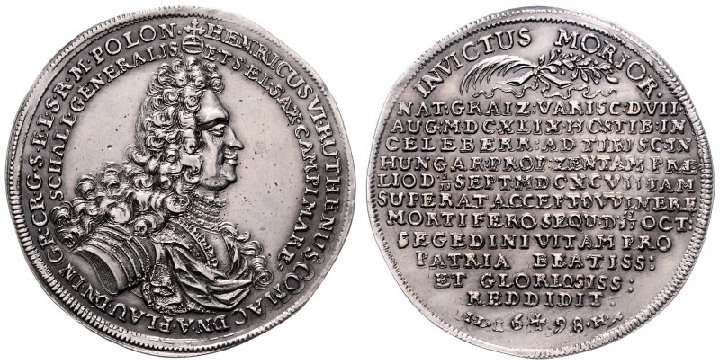 Heinrich VI. 1681 - 1697
Deutschland vor 1871, Reuss-Obergreiz. Taler, 1698. Ag ...