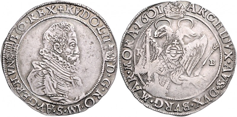 Rudolph II. 1576 - 1612
1/2 Taler, 1601 K-B. Kremnitz
13,76g
MzA. Seite 87
ss