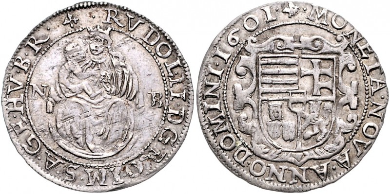 Rudolph II. 1576 - 1612
Großgroschen, 1601 N-B. Nagybanya
2,43g
MzA. Seite 87
ss...