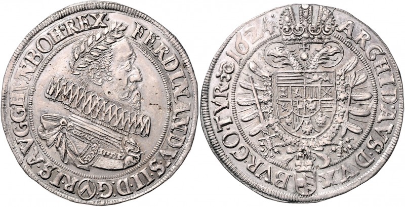 Ferdinand II. als Kaiser 1619 - 1637
Taler, 1624. Mm. M. Fellner
Wien
28,80g
Her...