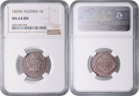 Franz II. 1792 - 1806
1 Kreuzer, 1805 H. in NGC Holder
Günzburg
Her. 1076
MS 64 BN