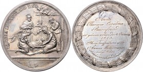 Franz I. 1806 - 1835
Silberne Taufmedaille, 1825. auf die Geburt von Anna Maria Paurnfeind
43,88g
vz/stgl