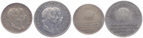 Franz I. 1806 - 1835
Krönungs - Jeton, 1830. 2 Stück
Kremnitz
Fr. VII. 2. C. , VII. 3. C.
ss/vz