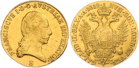 Franz I. 1806 - 1835
Dukat, 1819 E. Karlsburg
3,47g
Fr. 61
ss/vz