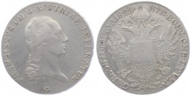 Franz I. 1806 - 1835
Taler, 1822 G. Nagybanya
28,00g
Fr. 167
f.ss