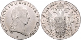 Franz I. 1806 - 1835
Taler, 1824 B. Kremnitz
28,08g
Fr. 176
f.stgl