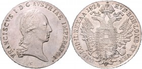 Franz I. 1806 - 1835
Taler, 1824 C. Prag
28,10g
Fr. 177
Rv. min. justiert
f.stgl