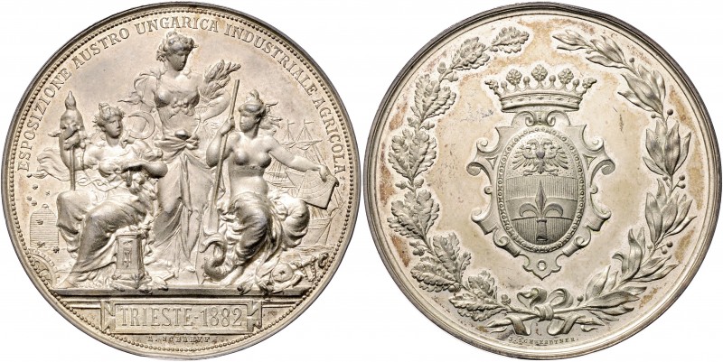 Franz Joseph I. 1848 - 1916
Bronzemedaille, 1882. auf die österreichisch-ungaris...