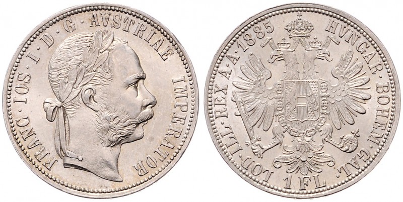 Franz Joseph I. 1848 - 1916
1 Gulden, 1885. Wien
12,36g
Fr. 1505
stgl