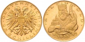 25 Schilling, 1935
1. Republik 1918 - 1933 - 1938. Hl. Leopold. Wien
5,86g
Her. 25
stgl