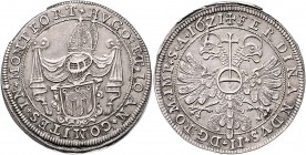 Hugo IV. und Johann VIII. 1619 - 1625
Montfort. Taler, 1621. Erolzheim
28,85g
Ebner 45, KM 12, Dav. 7079
vz