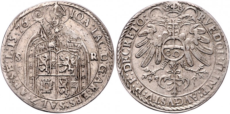 Johann Jakob Graf Khuen von Belasi 1560 - 1586
Salzburg - Erzbistum. Guldentaler...