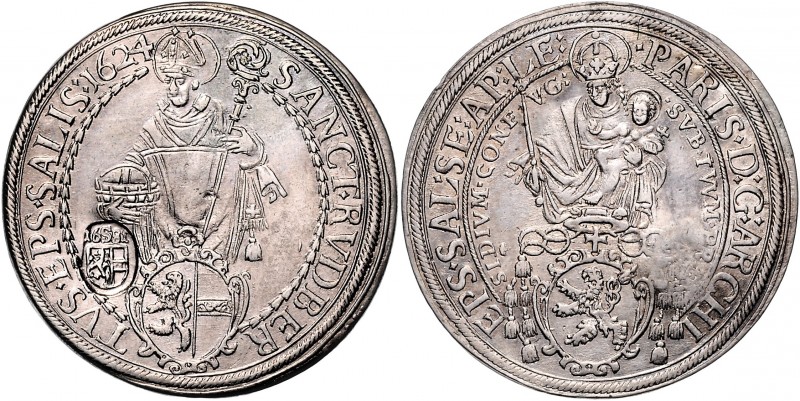 Paris Graf Lodron 1619 - 1653
Salzburg - Erzbistum. Taler, 1624. Salzburg
28,88g...