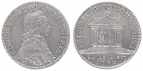Hieronymus Graf Colloredo 1772 - 1803
Salzburg - Erzbistum. Ag-Dukatenabschlag, 1782. auf das 1100-jährige Stiftsjubiläum
Salzburg
1,85g
HZ 3191
vz