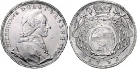 Hieronymus Graf Colloredo 1772 - 1803
Salzburg - Erzbistum. 1/2 Taler, 1782. Salzburg
13,95g
HZ 3255
ss/vz