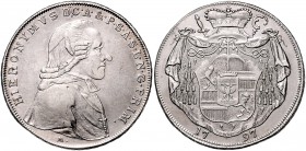 Hieronymus Graf Colloredo 1772 - 1803
Salzburg - Erzbistum. 1/2 Taler, 1797. Salzburg
13,77g
HZ 3258
ss/vz