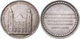 Augustin Gruber 1823 - 1835
Salzburg - Erzbistum. Silbermedaille, 1828. auf das 200jährige Jubiläum des neuen Salzburger Doms, von Franz Xaver Lang, D...