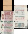 Bank of England Fforde, Hollom & O'Brien QE2 portrait & seated Britannia issues (21) in various high grades GVF-EF to about UNC - UNC comprising O'Bri...
