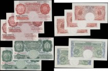 Bank of England O'Brien & Hollom 1955-63 issues (11) in various high grades about EF - GEF to about UNC - UNC comprising O'Brien 10 Shillings B271 Red...