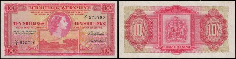 Bermuda Government 10 Shillings Pick 19c LAST date of issue for this denominatio...