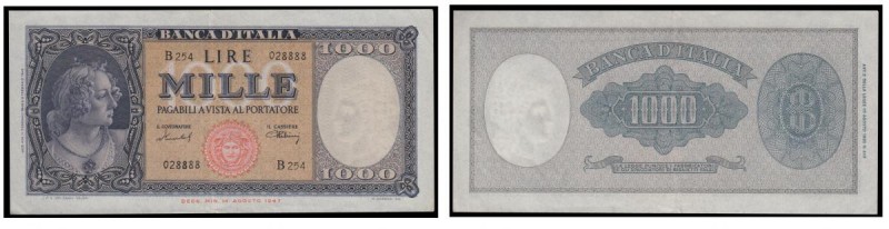 Italy 1000 Lire "Ornata di Perle" (Decorated with pearls) Pick 88b dated 11th Fe...