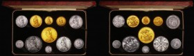 1887 Golden Jubilee Currency Set Victoria Jubilee Head (11 Coins) comprising Gold Five Pounds 1887 GEF and lustrous with a heavier contact mark in the...