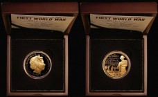Guernsey Five Pounds Gold 2014 Centenary of the First World War Gold Proof, FDC boxed as issued, with certificate number 40 of only 145 issued

Esti...