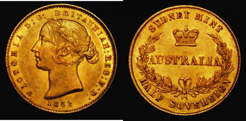 Australia Half Sovereign 1862 Sydney Branch Mint Marsh 387 NEF/EF a very pleasin...