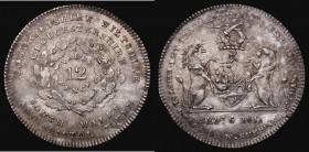 Shilling 19th Century Somerset - Bristol 1811 W.Sheppard, Stationer Obverse: Arms of Bristol with supporters LET TRADE & COMMERCE FLOURISH . BRISTOL I...